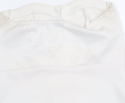 PrettyLittleThing Women’s White Strapless Bodycon Dress Size 18