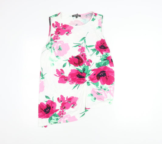 Bonmarché Women’s Multicoloured Floral Tank Top Size 18 Sleeveless Summer