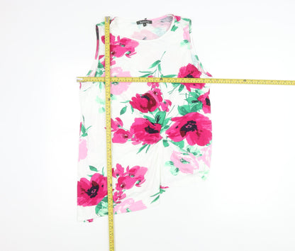 Bonmarché Women’s Multicoloured Floral Tank Top Size 18 Sleeveless Summer
