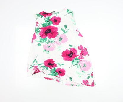 Bonmarché Women’s Multicoloured Floral Tank Top Size 18 Sleeveless Summer