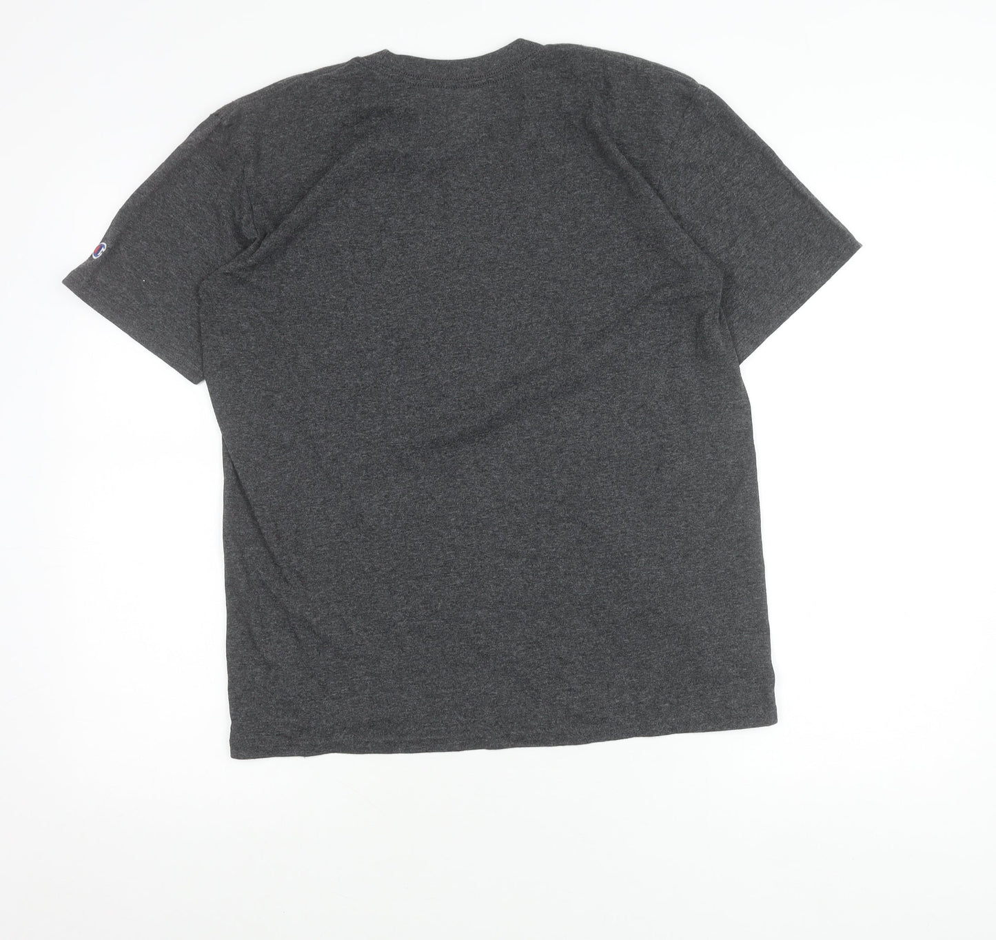 Champion Boys Grey Graphic T-Shirt 14-16Y MIT Think Print Casual Tee