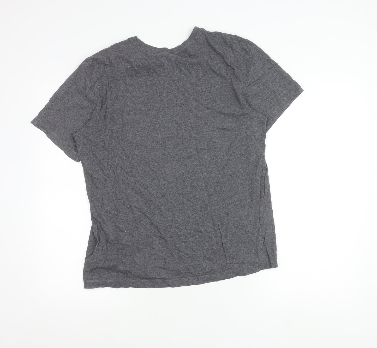 Nike Men's Grey Graphic Just Do It Sports T-Shirt Size M