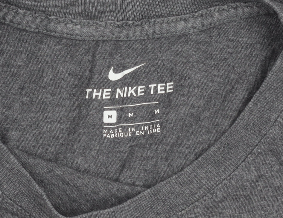 Nike Men's Grey Graphic Just Do It Sports T-Shirt Size M