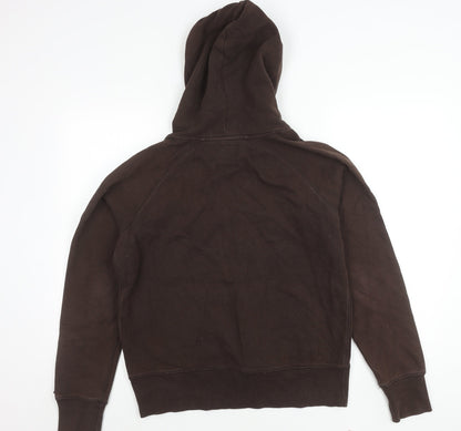 Ski Roots Womens Brown Whistler Hoodie L Pullover Cotton Blend