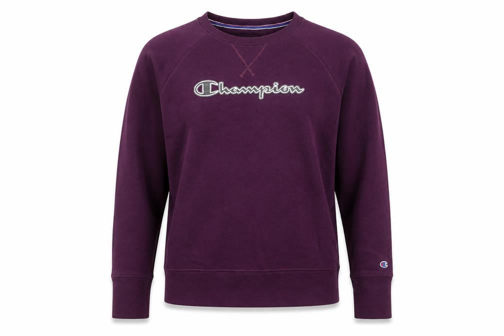 Womens UK Size M Champion Purple Pullover Sweatshirt