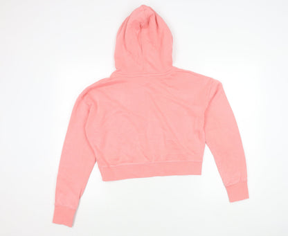 Nike Girls Pink Logo Pullover Hoodie XL Lightweight Fleece Sportswear