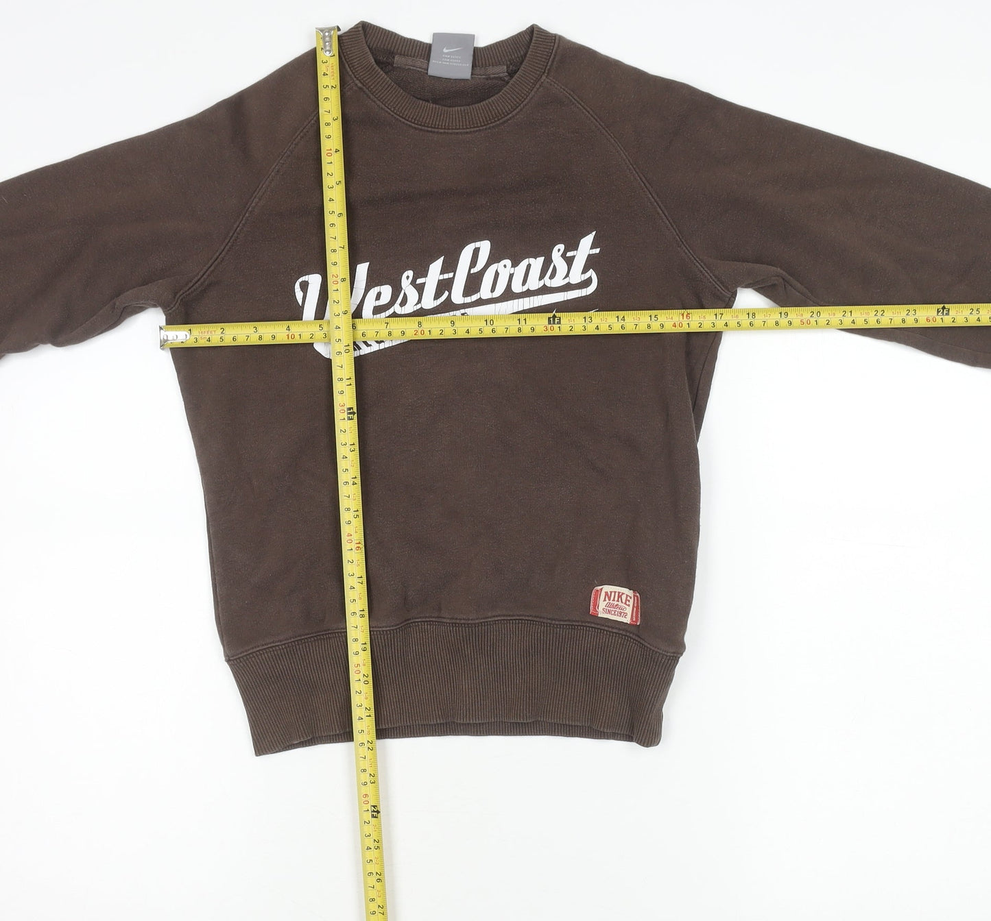 Nike Unisex Kids Brown XS West Coast Graphic Pullover Sweatshirt