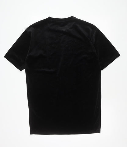 Womens UK Size XS Monki Black Basic T-Shirt