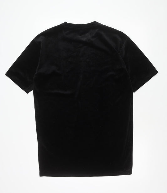 Womens UK Size XS Monki Black Basic T-Shirt