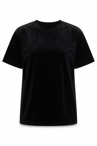 Womens UK Size XS Monki Black Basic T-Shirt
