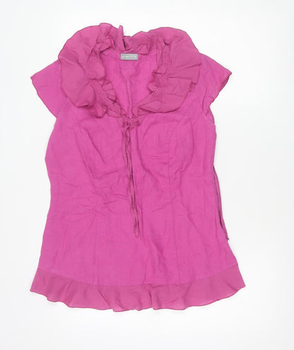Womens UK Size 16 Marks and Spencer Pink Tunic Blouse