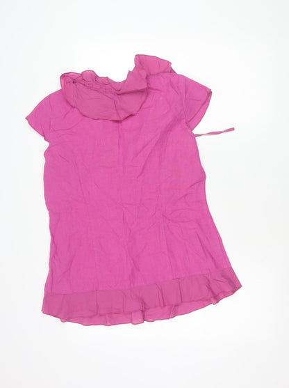 Womens UK Size 16 Marks and Spencer Pink Tunic Blouse