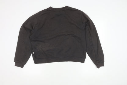 Subtitled Women’s Black Logo Pullover Sweatshirt Size M