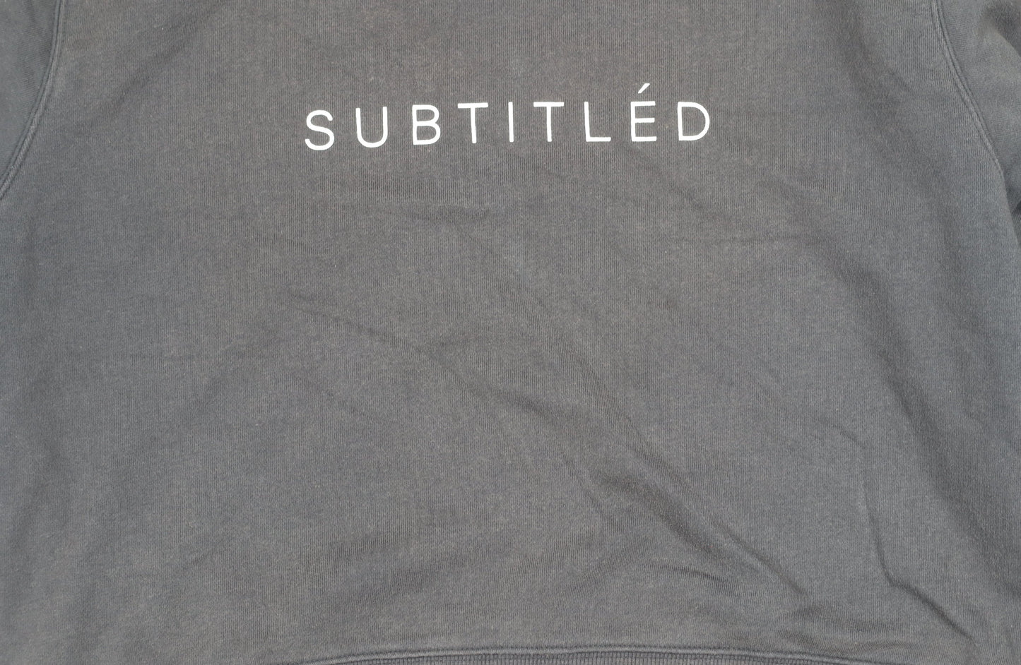 Subtitled Women’s Black Logo Pullover Sweatshirt Size M