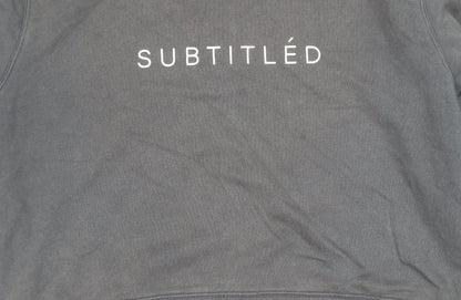 Subtitled Women’s Black Logo Pullover Sweatshirt Size M