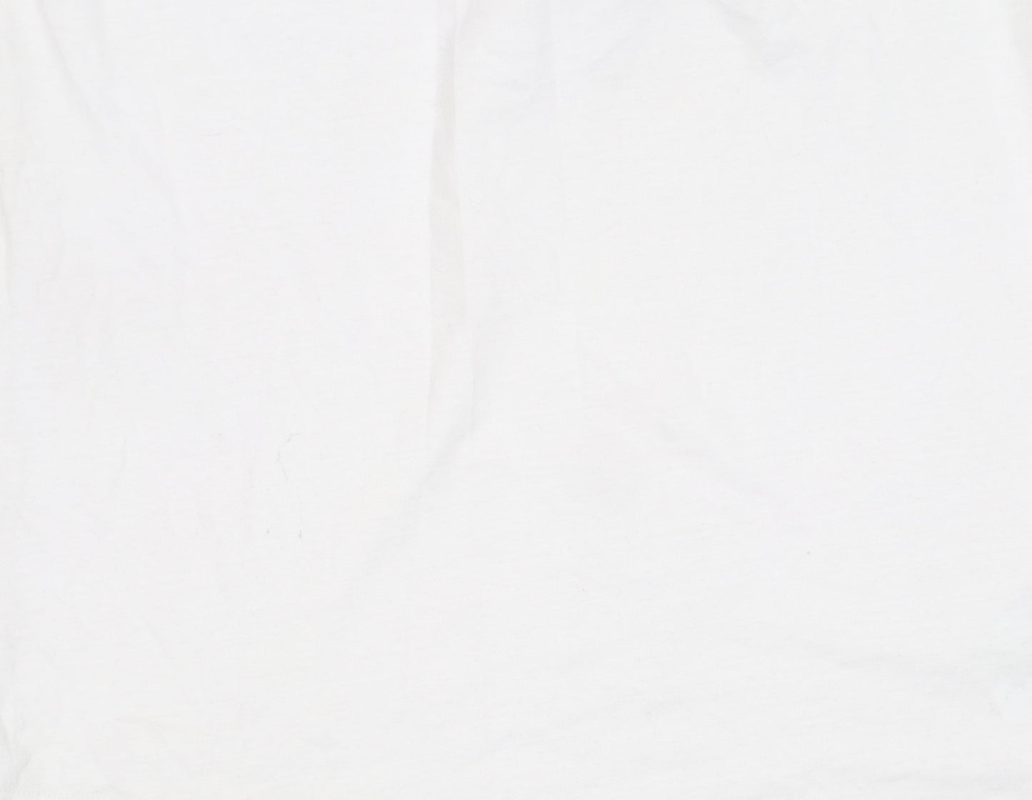 TOG24 Mens White Blue Long Sleeve Crew Neck Cotton Blend T-Shirt M