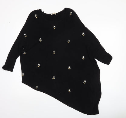 Womens UK Size 8 Phase Eight Black Pullover Jumper