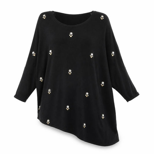 Womens UK Size 8 Phase Eight Black Pullover Jumper