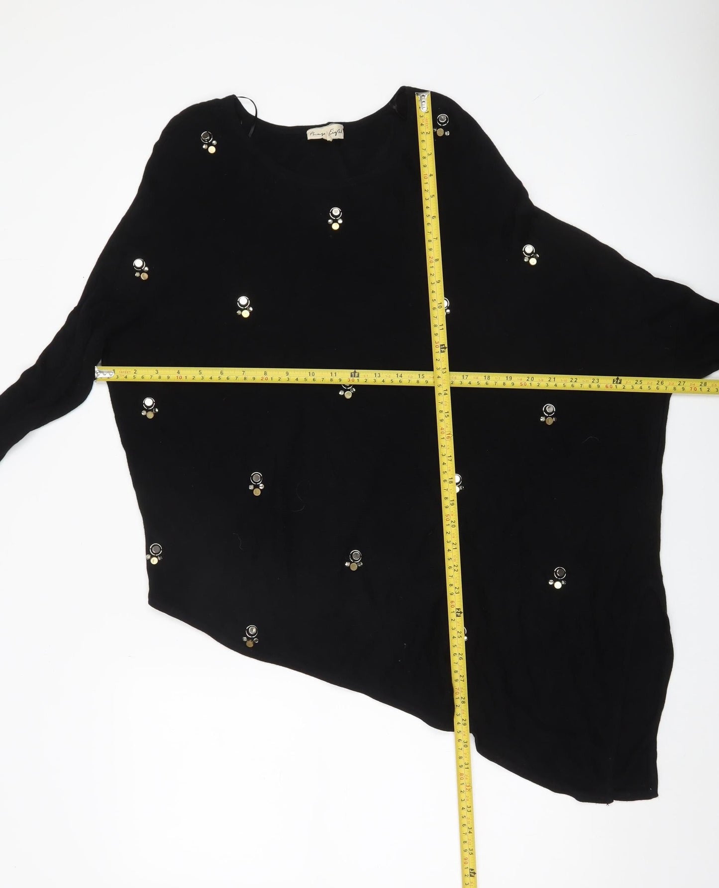 Womens UK Size 8 Phase Eight Black Pullover Jumper