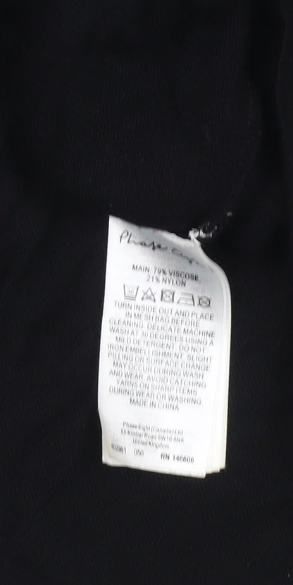 Womens UK Size 8 Phase Eight Black Pullover Jumper