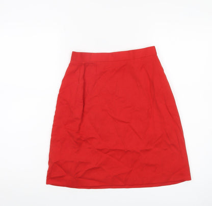 Principles Women’s Red A-Line Knee Length Petite Skirt UK 8