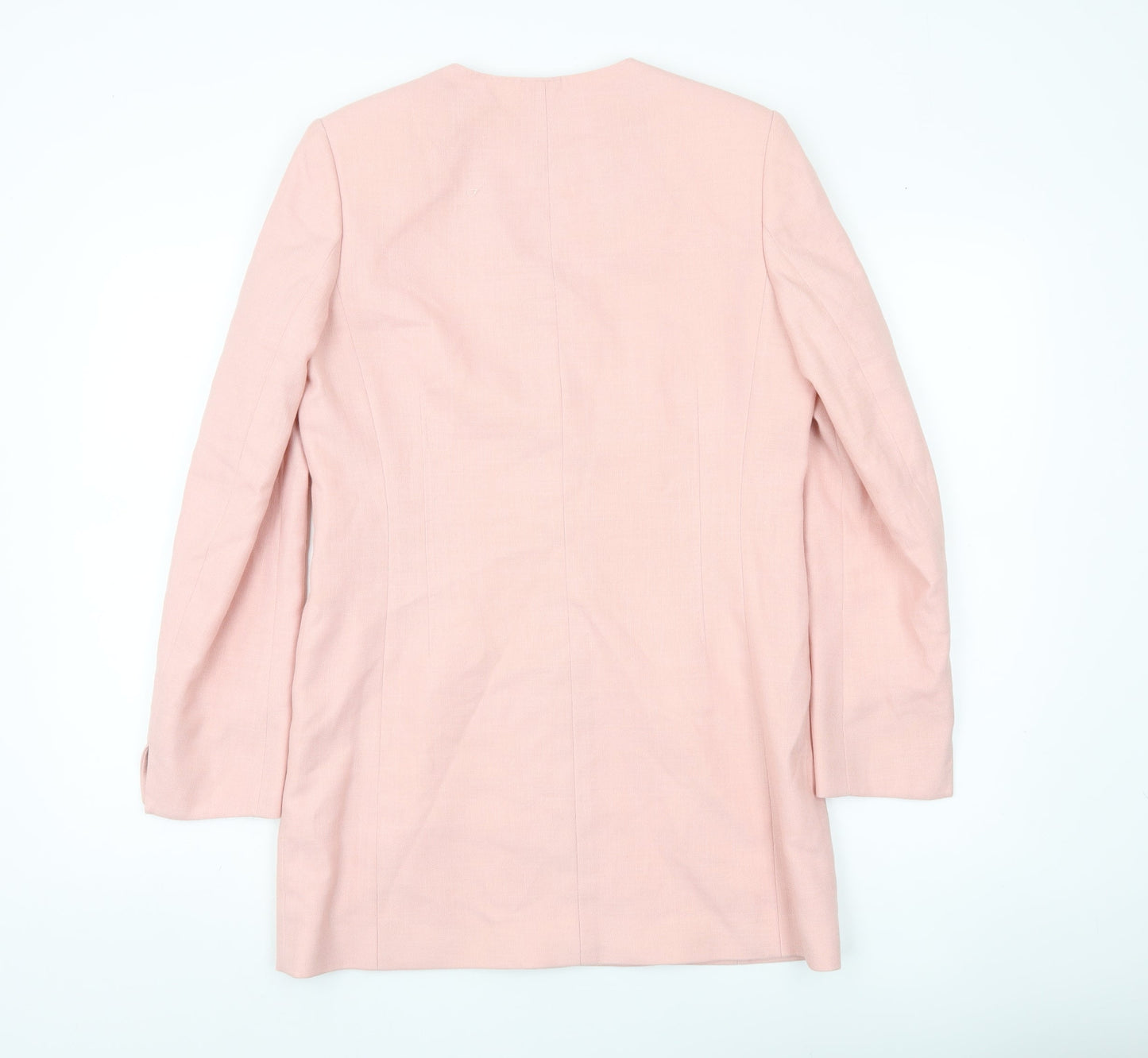 Viyella Womens Pink Size 8 Shawl Collar Suit Jacket Blazer