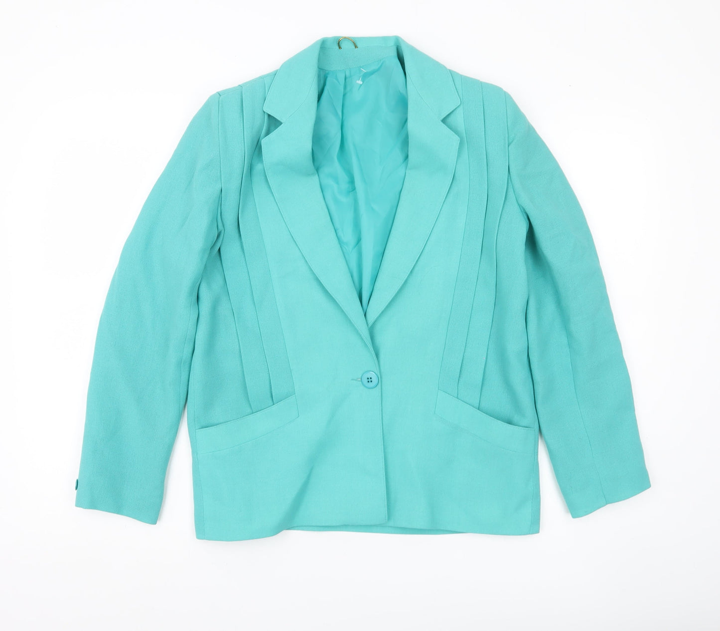 Whispers Women Green Size 10 Single-Breasted Blazer Jacket