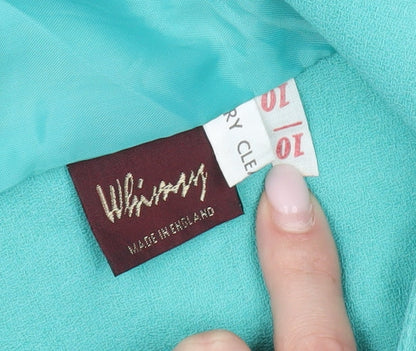 Whispers Women Green Size 10 Single-Breasted Blazer Jacket