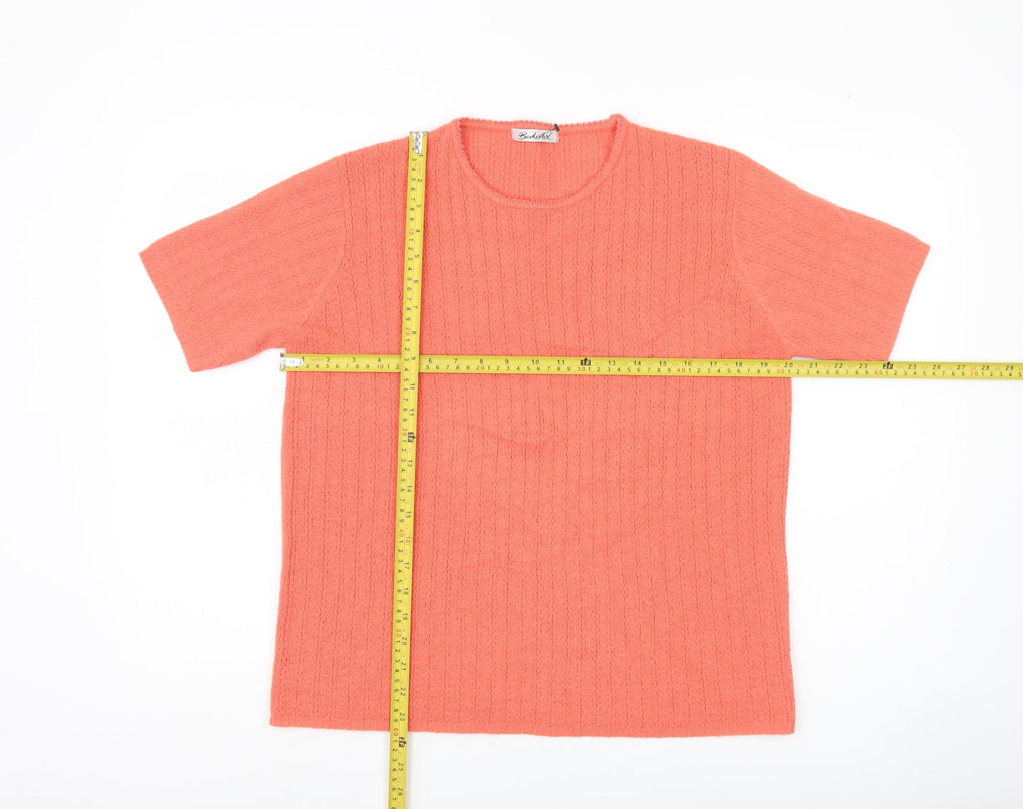 Womens UK Size 18 Berkertex Orange Pullover Jumper