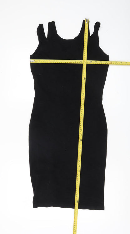 Jonathan Simkhai Women's Black Bodycon Cocktail Dress Size M