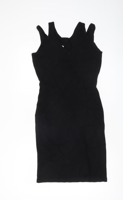 Jonathan Simkhai Women's Black Bodycon Cocktail Dress Size M