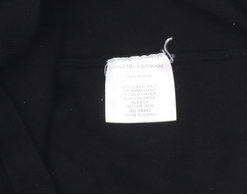 Jonathan Simkhai Women's Black Bodycon Cocktail Dress Size M