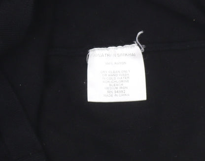 Jonathan Simkhai Women's Black Bodycon Cocktail Dress Size M