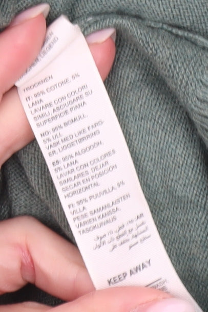 Fat Face Men's Green 2XL Pullover Half Zip Jumper Cotton Linen