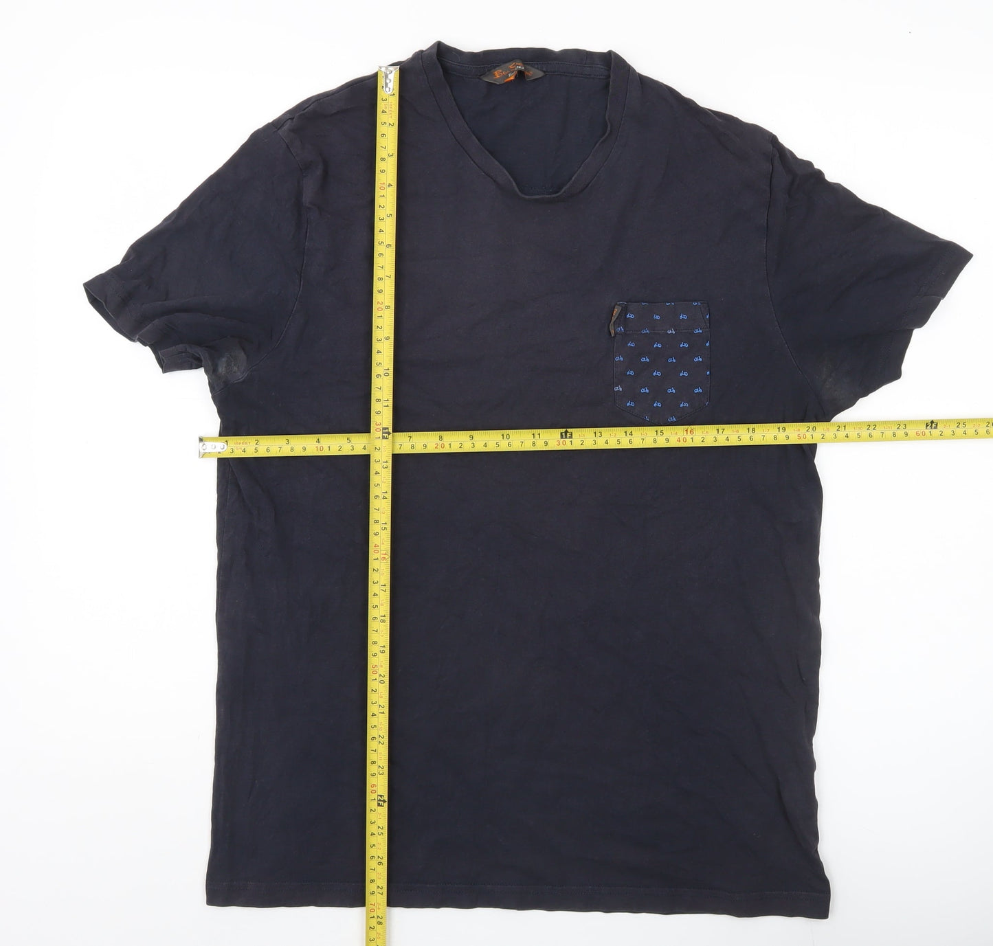 Mens UK Size L Ben Sherman Blue  T-Shirt