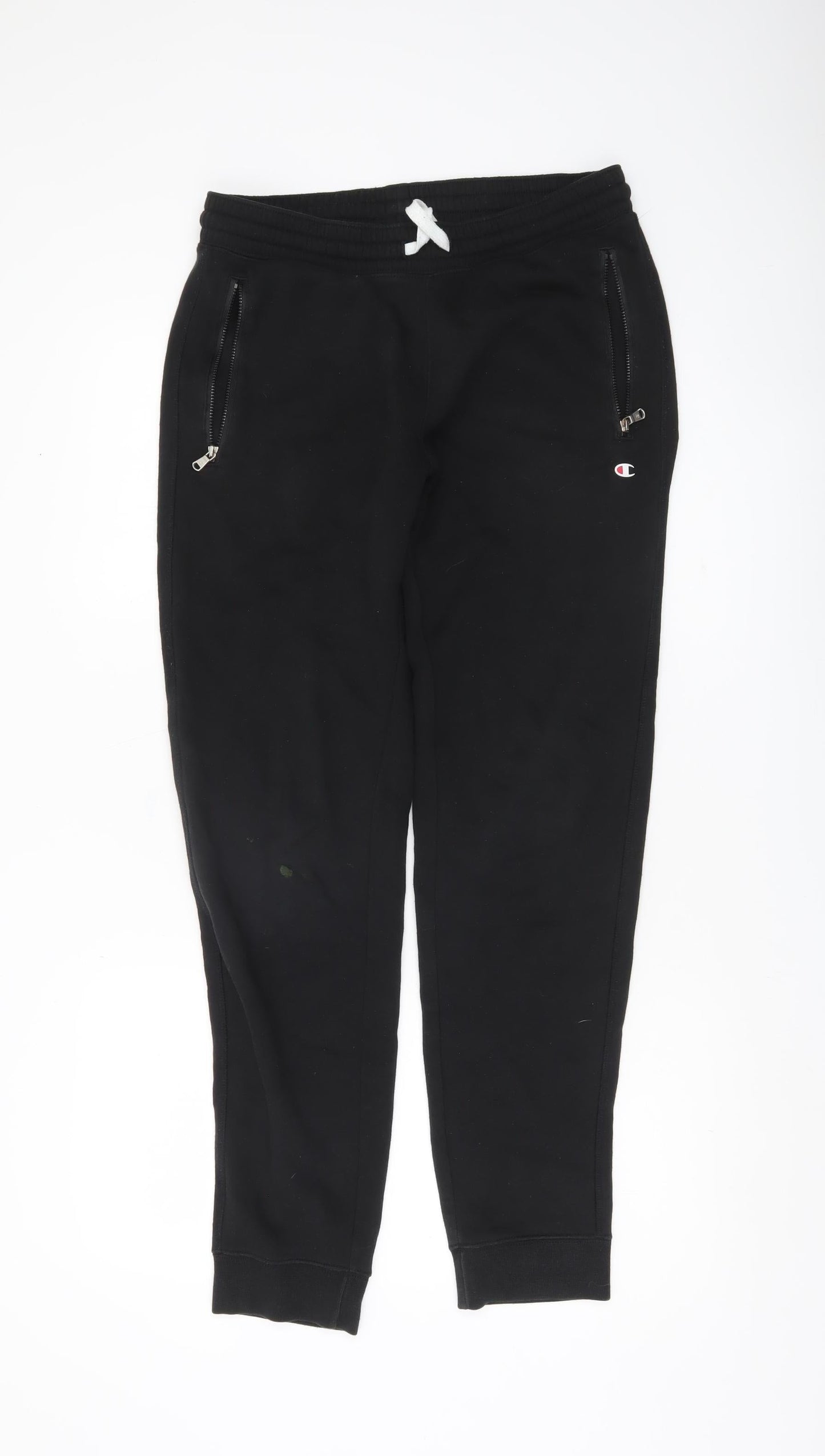 Mens UK Size S Champion Regular Fit Jogger Black Trousers