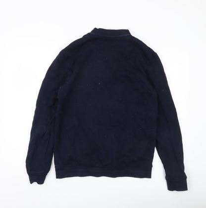 Mens UK Size M Marks and Spencer Blue Bomber Jacket