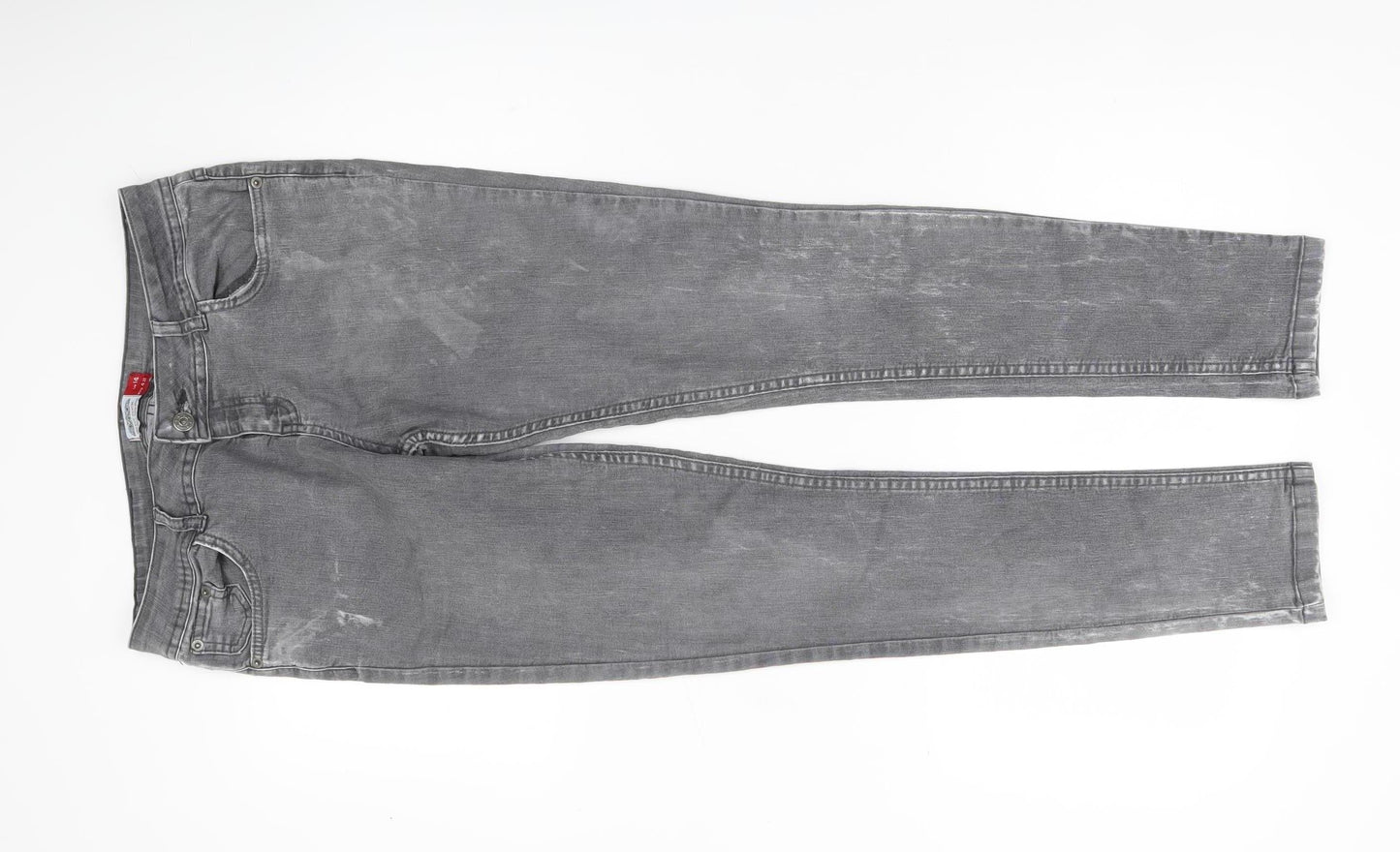 Select Womens Grey Skinny Jeans Size 14 Slim Fit Denim Stretch