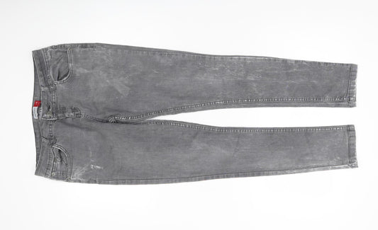 Select Womens Grey Skinny Jeans Size 14 Slim Fit Denim Stretch