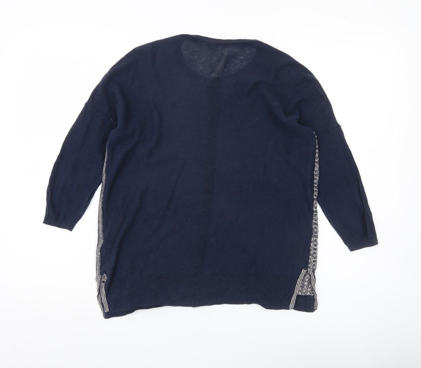 Womens UK Size 10 White Stuff Blue Tunic Jumper