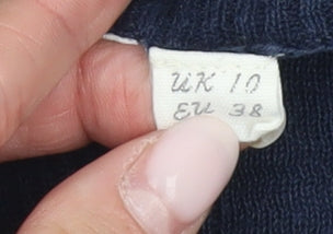 Womens UK Size 10 White Stuff Blue Tunic Jumper
