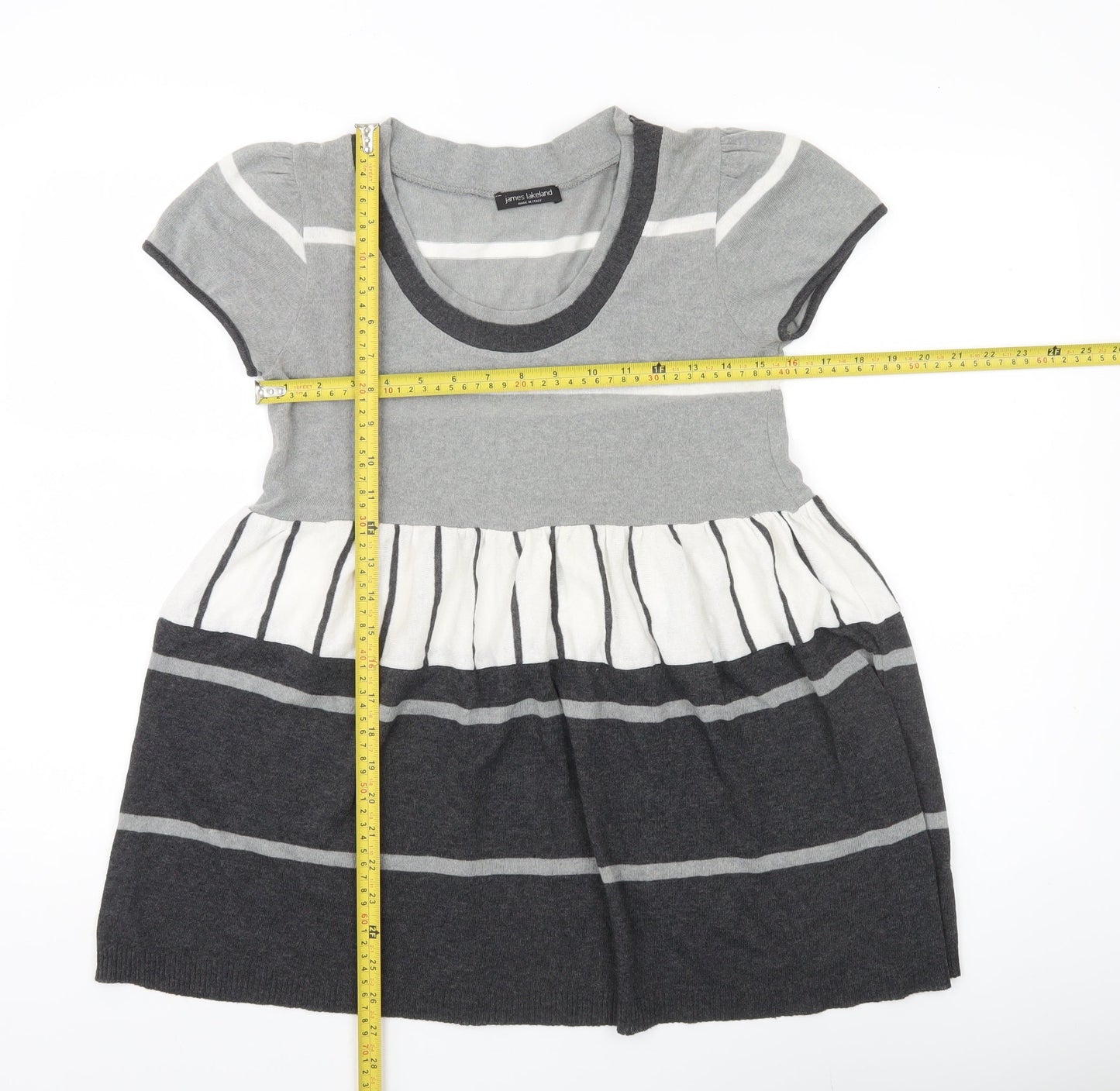 Womens UK Size 14 James Lakeland Grey Tunic Jumper