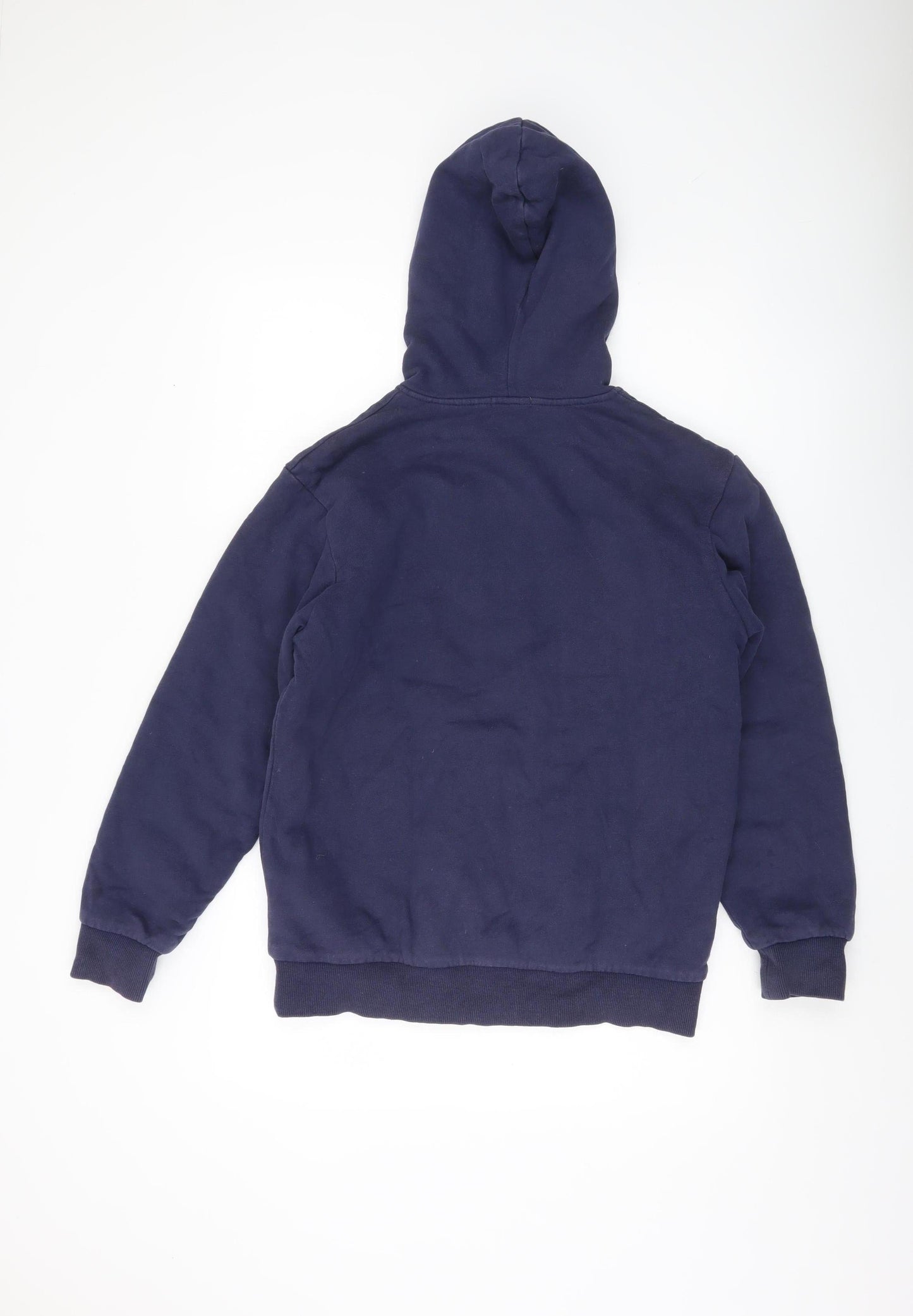 Bossini Boys Blue Full Zip Hoodie 14 Years Lined Hooded Casual Jacket