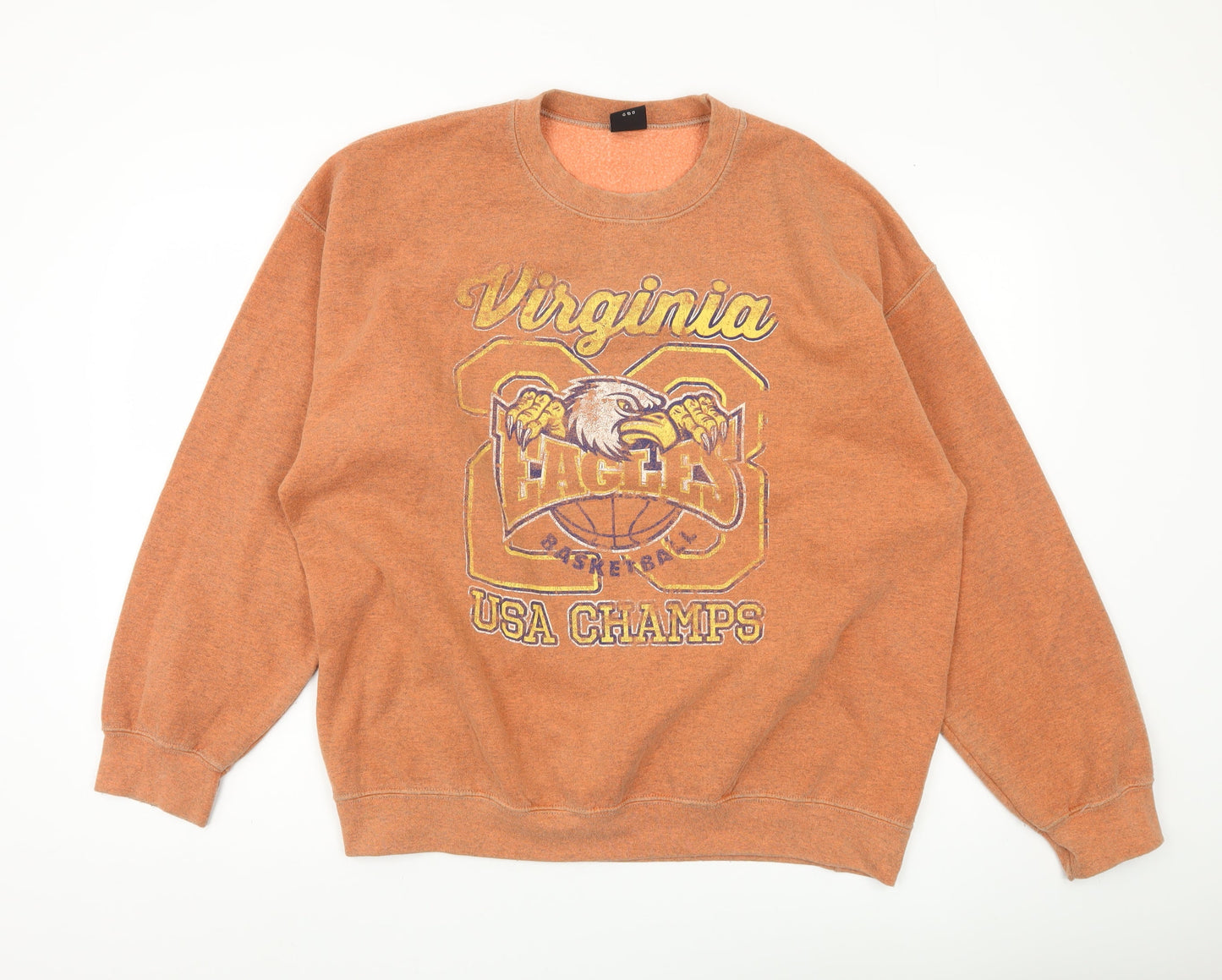 Urban Outfitters Mens Orange Sweatshirt L Graphic Print Pullover