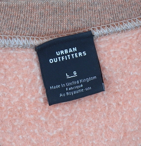 Urban Outfitters Mens Orange Sweatshirt L Graphic Print Pullover