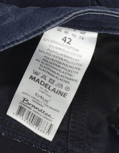 Branatex Women’s Blue Skinny Jeans Size 14 Slim Fit Stretch Denim