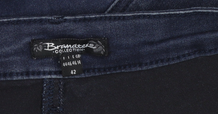 Branatex Women’s Blue Skinny Jeans Size 14 Slim Fit Stretch Denim