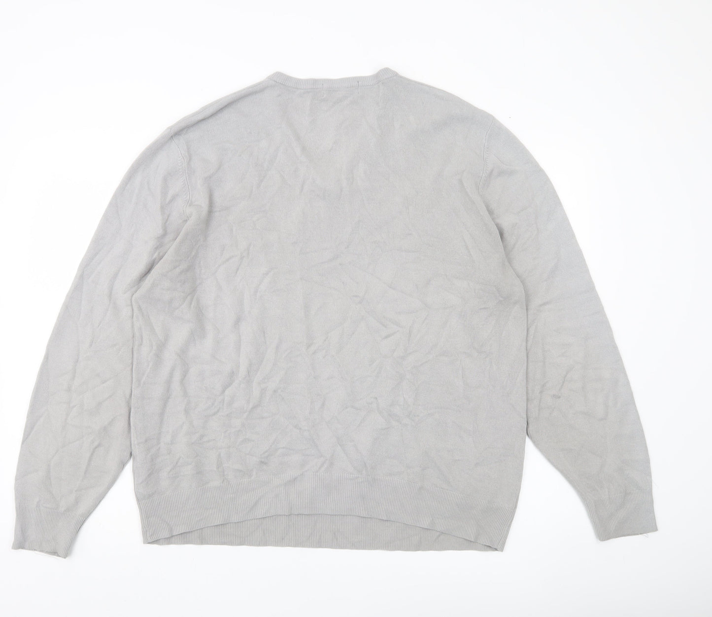 Marks and Spencer Men’s Grey XL V-Neck Pullover Jumper