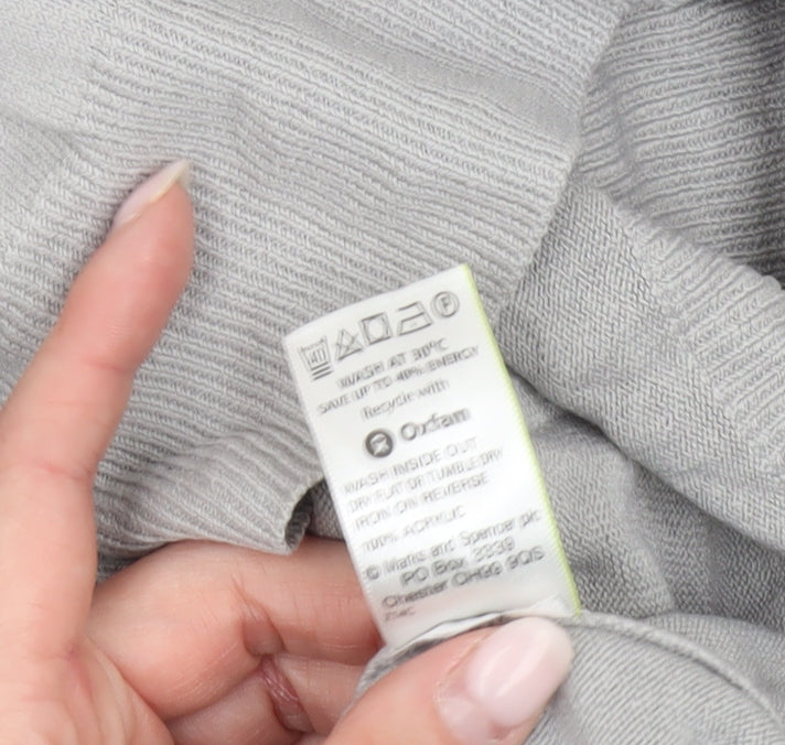 Marks and Spencer Men’s Grey XL V-Neck Pullover Jumper