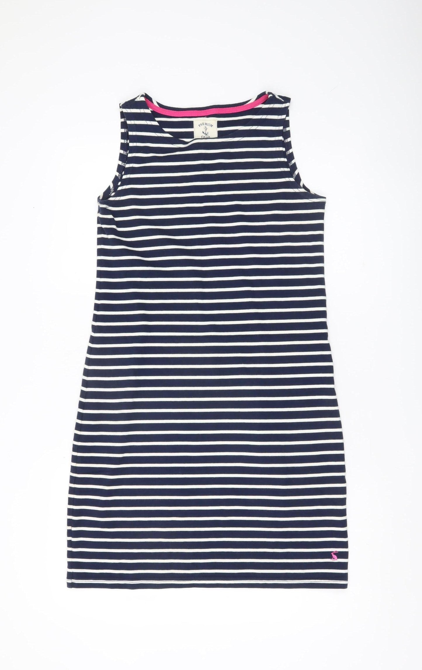 Joules Women’s Blue Striped Cotton Tank Dress Size 10 Nautical